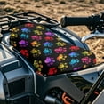 thumbnail image 3 of Uorisanigo ATV Seat Covers, Colorful Dog Paw Print Motorcycle Passenger Seat Cushion Cover Compatible with Sportsman Rancher Polaris Sportsman Foreman Scrambler Kodiak Most ATV, 3 of 7