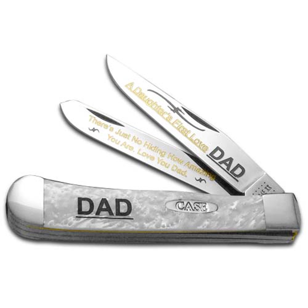 Case xx White Pearl Daughters First Love Dad Trapper 1/500 Stainless