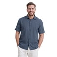 thumbnail image 5 of Cafe Luna Men's & Big Men's Geo Panel Print Short Sleeve Button Down Shirt, Sizes S-5XL, 5 of 8