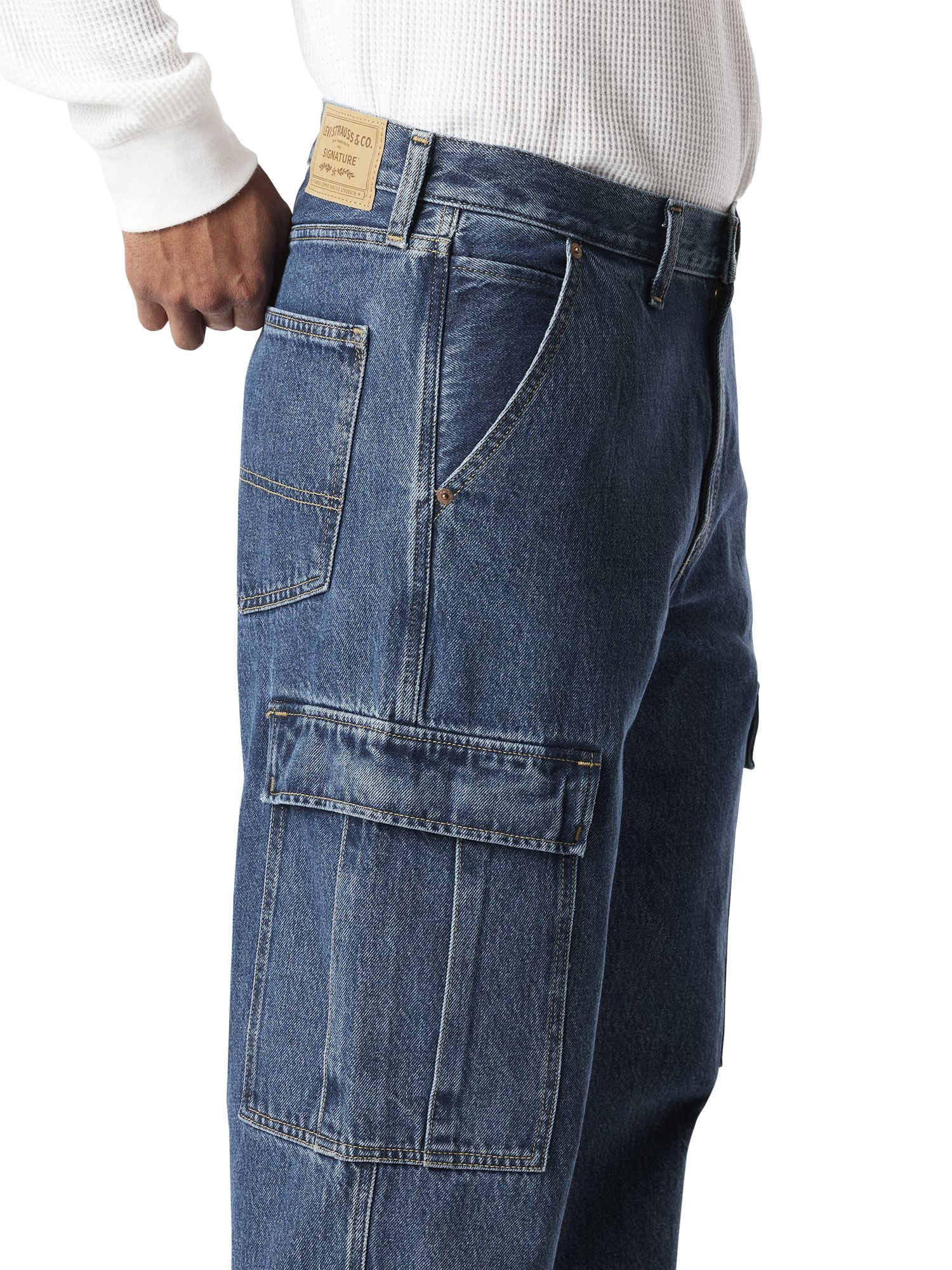 Levi Strauss Signature Men's and Big and Tall Loose Cargo Pants