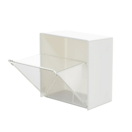 

EDFRWWS Wall Mounted Storage Transparent Flap Type Cotton Swab Hanger Wall Holders
