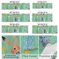 thumbnail image 2 of Valance Curtains for Kitchen Windows Watercolor Easter Egg Rabbit on Green Rod Pocket Valance Spring Flower Short Window Curtain Topper for Bedroom Living Room Bathroom 54x18in,1&nbsp;Panel, 2 of 9