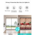 thumbnail image 5 of Red Truck Christmas Window Privacy Film Stained Glass Window Film Decorative Windows Cover Static Windows Cling for Glass Door Xmas Tree Snowflake Vintage Stickers for Bathroom 23.6"x59", 5 of 7