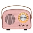 thumbnail image 2 of Altavoz Bluetooth Aresrora Retro Inalámbrico Portátil Rosa, 2 of 9