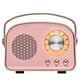 thumbnail image 2 of Altavoz Bluetooth Aresrora Retro Inalámbrico Portátil Rosa, 2 of 9