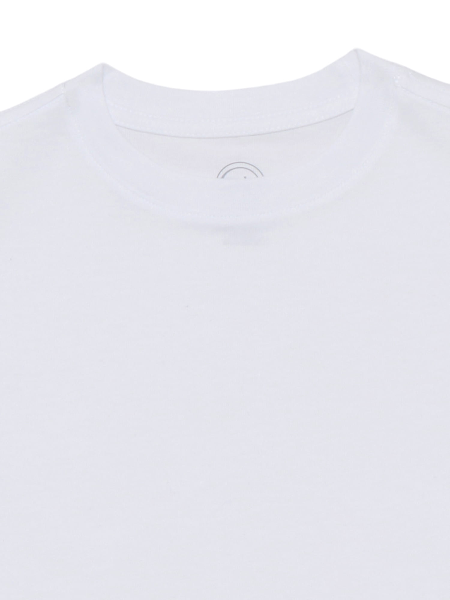Wonder Nation Boys Short Sleeve Crewneck T-Shirt, 5-Pack, Sizes 4-18 & Husky