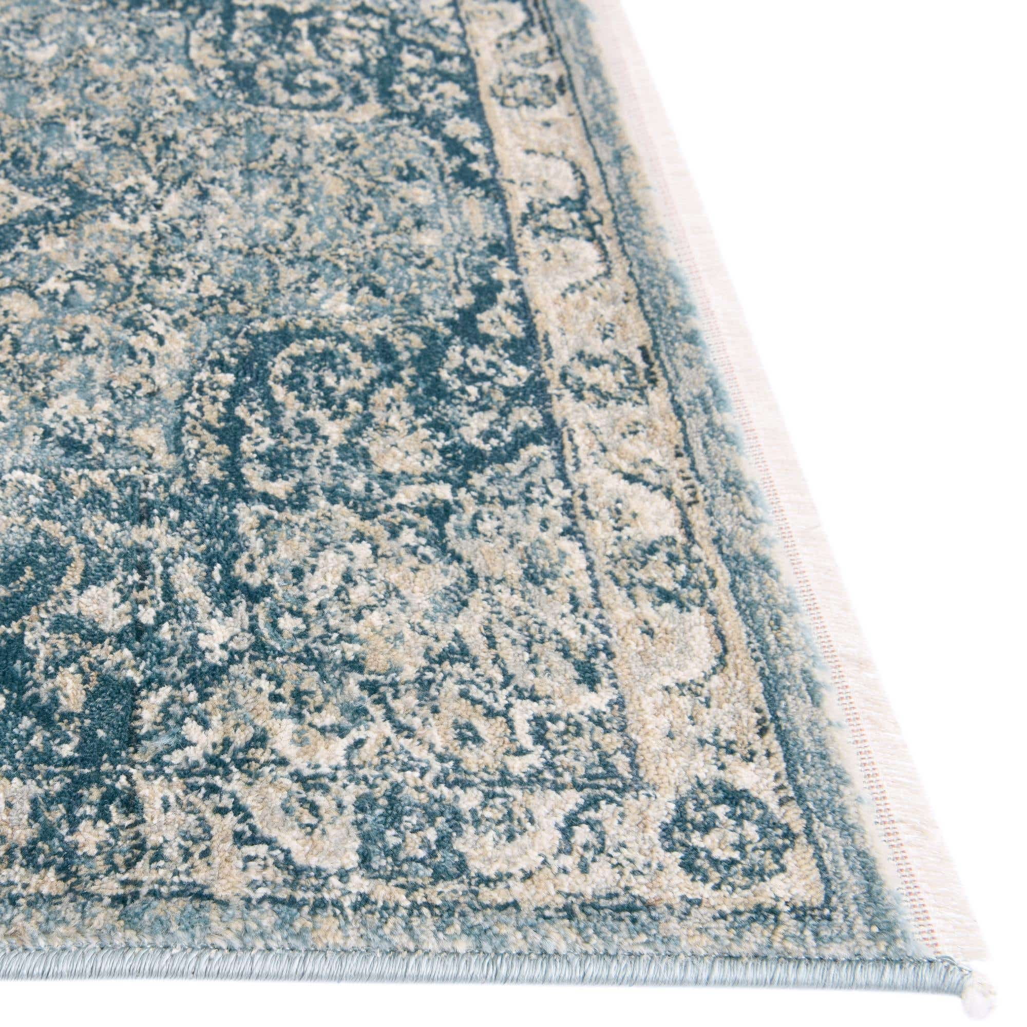 Rugs.com Newport Collection Rug – 5' 3 x 8' Navy Blue Medium Rug Perfect For Bedrooms, Dining Rooms, Living Rooms