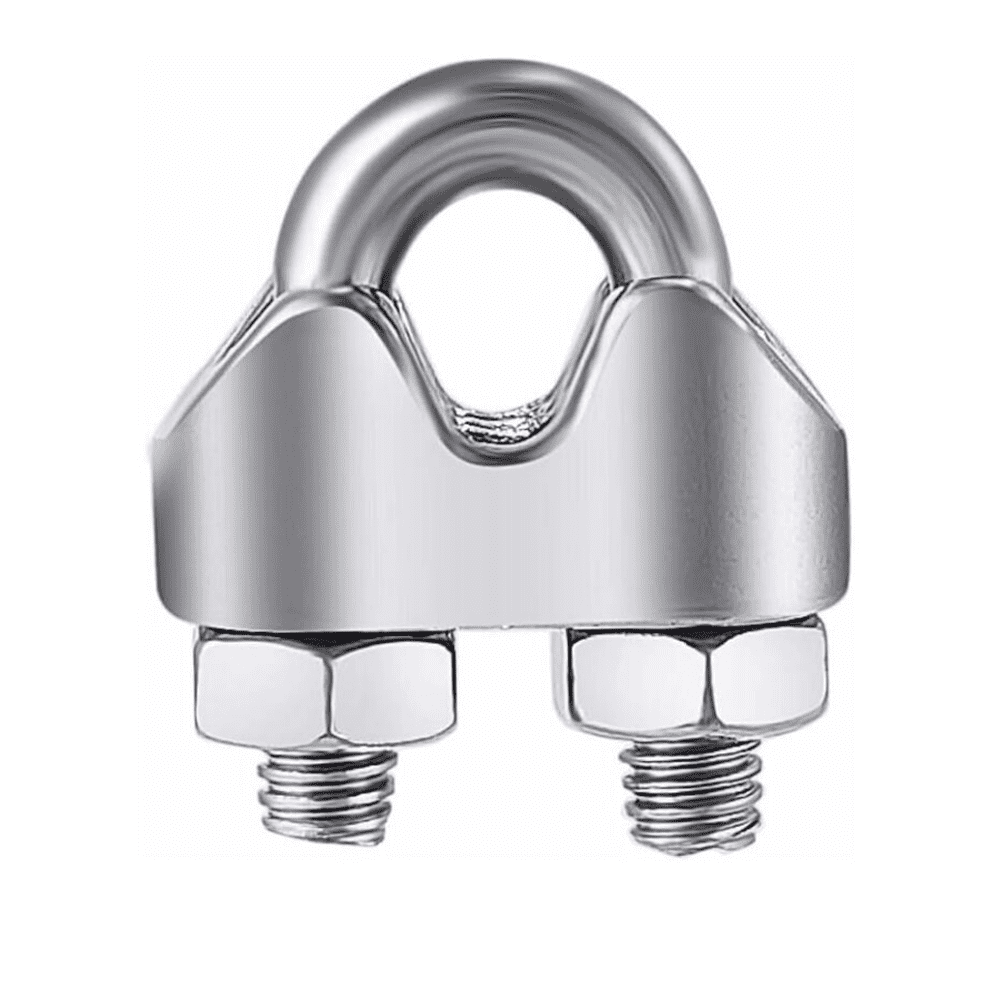 Serre Câble Simplex Acier Zingué Blanc