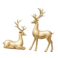 thumbnail image 4 of 2 estatuas de ciervos y alces, esculturas de animales, decoración para el hogar, figuras de resina para oficina, estantería, chimenea, armarios y, 4 of 8