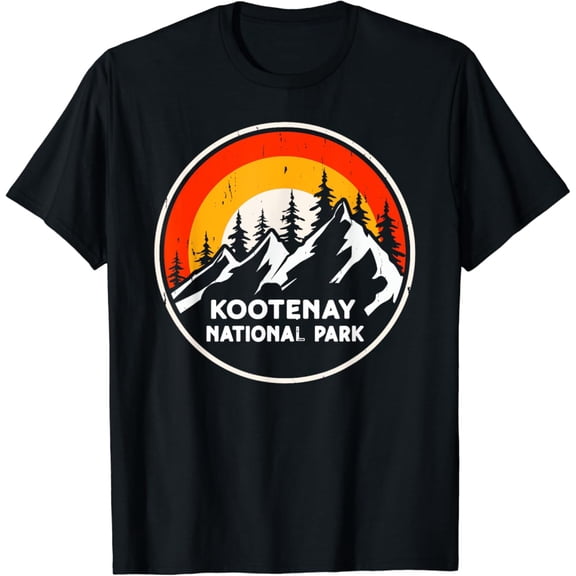 Kootenay National Park Mountain Trees & Sun Camping Hiking T-Shirt