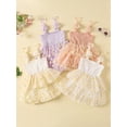 thumbnail image 3 of BemeyourBBs Toddler Girl Daisy Cami Dress Square Neck Tulle Princess Dress, 3 of 9