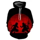 thumbnail image 2 of Sudadera con capucha de anime Ninja para hombre, jerséis con capucha Hatake Kakashi 3D, ropa de calle unisex, 2 of 6