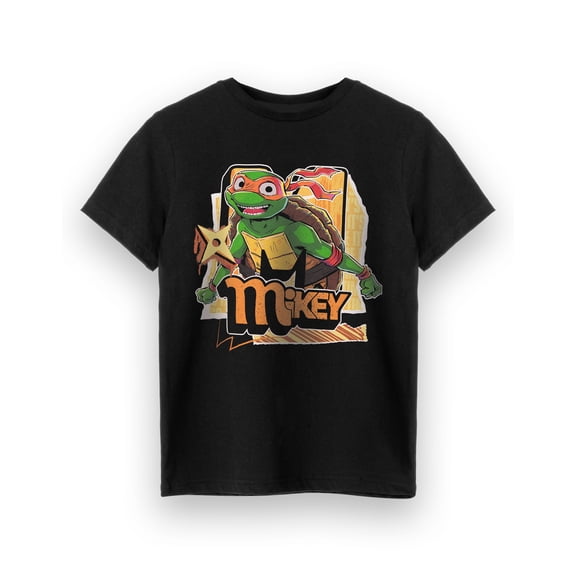 Teenage Mutant Ninja Turtles Character Boys Black Short Sleeved T-Shirt | 11-12 Years | Made by Vanilla Underground