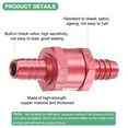 thumbnail image 2 of Uxcell 2 Pcs Valve de Contrôle d'Huile de Carburant 3/8 Pouces pour Valves Diesel à Essence Rouge, 2 of 6