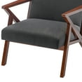 thumbnail image 6 of Convenience Concepts Take a Seat Cliff Accent Chair, Dark Gray Fabric & Espresso Frame, 6 of 8