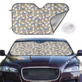 thumbnail image 2 of Haiem Cute Rabbit Car Windshield Sun Shade - Blocks UV Rays Sun Visor Protector, Sunshade to Keep Your Vehicle Cool, Universal Fit SUV Van Sedan-Small, 2 of 7