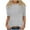 Grey, variant on T-Shirts Elbow-Length, Crew Neck Shirts for Women's Casual Comfortable Loose T Shirt Cotton Solid | Casual for Women Green XL