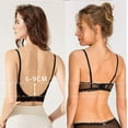thumbnail image 3 of Backless Invisible Bra U-shaped Large Lace Wedding Bra Low Back Underwear Gathering Sexy Fitted Bra, 3 of 5