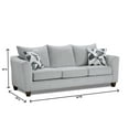thumbnail image 6 of Roundhill Furniture Duleek Upholstered Stationary Sofa, Herringbone Silver, 6 of 6