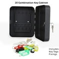 Yguping Combination Key 20 Key Hooks Key Storage Lock Box with