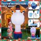 thumbnail image 5 of GoinWellcy Decoración inflable navideña de 8 pies – Globo de aire caliente de muñeco de nieve con inflables de Navidad de Papá Noel integrados con LED arcoíris, decoraciones navideñas para patio al ai, 5 of 5