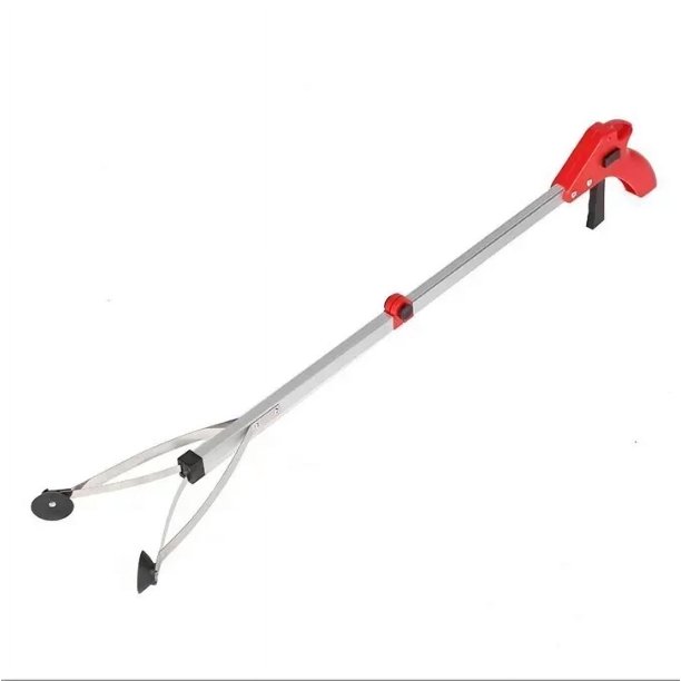 Herramienta de recogida de alcance, pinza para recoger basura, de aleación de aluminio, portátil, plegable, para el hogar, con brazo largo, práctica