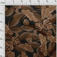 thumbnail image 3 of oneOone Rayon Brown Fabric Tropical Leaf Quilting Supplies Print Sewing Fabric By The Yard 56 Inch Wide, 3 of 4