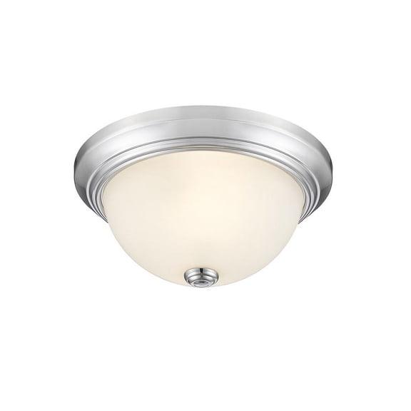 Millennium Lighting Metal Flushmount Ceiling Light in Chrome finish- Silver