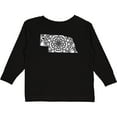 thumbnail image 3 of Inktastic Nebraska Silhouette Mandala Boys or Girls Long Sleeve Toddler T-Shirt, 3 of 5