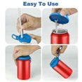 thumbnail image 5 of 4-Pack 4 Color Soda Can Lids with Straw,Silicone Straws Soda Can Covers,Straw Soda Can Lid,, Reusable for Can, 5 of 5