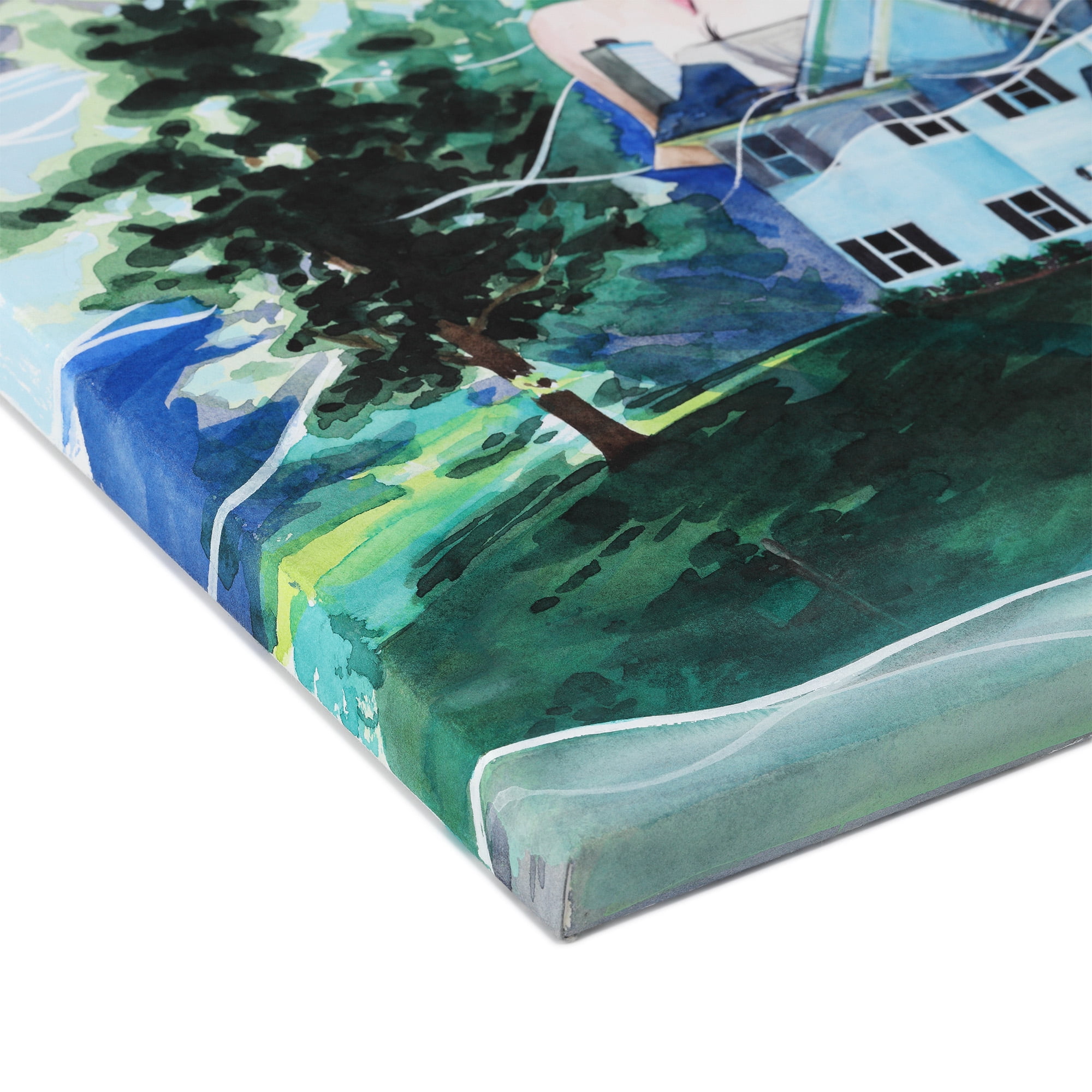 SoHo Urban Artist Select Stretched Cotton Watercolor Paper on 5/8" Frame - 6"x8" 140lb, 300gsm - 100% Acid-Free Cotton Paper for Mixed Media, Watercolor & More - Professional Artists, Students