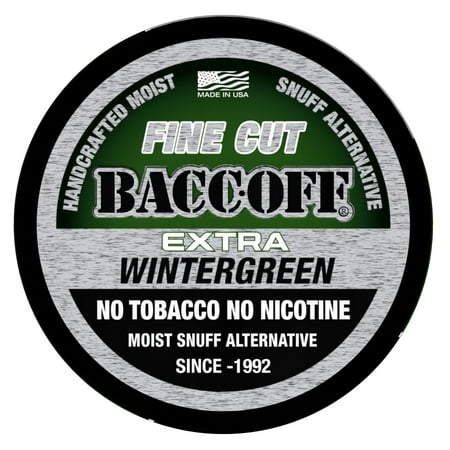 BaccOff, Extra Wintergreen Fine Cut, Premium Tobacco Free, Nicotine Free Snuff Alternative (10 (Best Loose Leaf Chewing Tobacco)