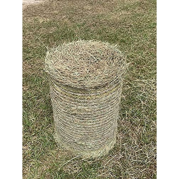 Premium, 100 Natural Coastal Bermuda HAY ROLL (Approximately 30lb) for Erosion Control, Mulch, Compost, Animal Bedding, ETC.