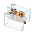 thumbnail image 3 of Uxcell 1.6" x 2.4" x 0.8" Acrylic Picture Frame Magnetic Photo Frames Display Double Sided, Clear 2 Pack, 3 of 6