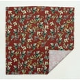 thumbnail image 5 of S4Sassy Red Flower Leaves Printed Dinner Party Table Napkins Cloth Cotton Dinner Cocktail Napkins, 5 of 6