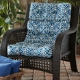 thumbnail image 2 of Greendale Home Fashions Indigo 44 x 22 in. Outdoor High Back Chair Cushion, 2 of 8