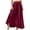 AA-02-Red, variant on QATAINLAV Maxi Skirts for Women Drawstring High Waist Swing Tiered A-Line Long Skirt Solid Casual Pleated Boho Beach Vacation Outfits Green XXL