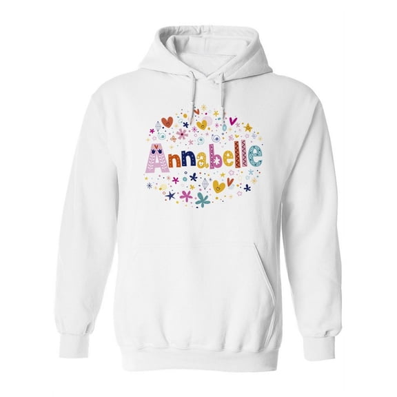 Colorful Name "annabelle" Hoodie Women -Image by Shutterstock, Female x-Large