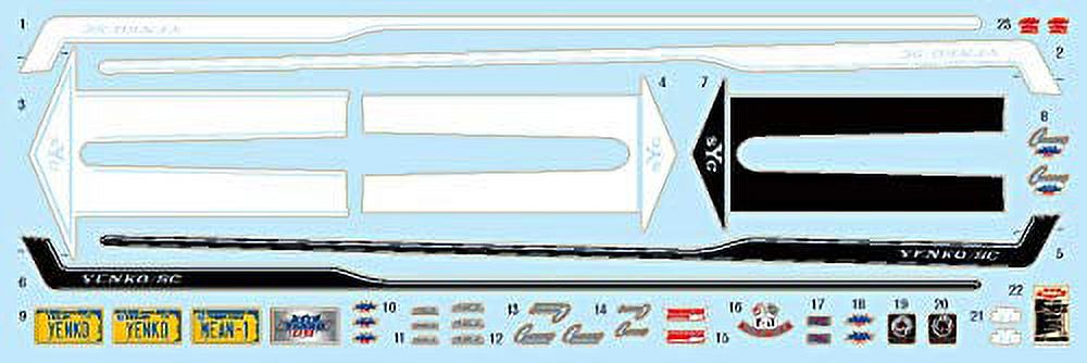 AMT 1969 Chevy Camaro Yenko - 1/25 Scale Model Kit - Buildable Vintage Vehicles for Kids and Adults