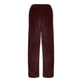 thumbnail image 6 of Havenre Mens Plush Warm Pajama Pants, Drawstring Elastic Waist Fluffy Soft Fleece Sleep Pant with Pockets Loose Comfy Lounge Pj Bottoms for Men Coffee XL, 6 of 10
