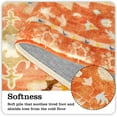 thumbnail image 2 of Boho Tribal Bathroom Runner Rug Orange Cute Floral Bath Mat Non-Slip Machine Washable Long Bathroom Rugs Soft Velvet Oriental Farmhouse Bath Rug for Sink Shower Doormat Tub, 18x47 inch, 2 of 6