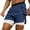 Navy, variant on DDAPJ pyju Mens Quick Dry Athletic Shorts with Compression Liner Swim Trunks 2 in 1 Workout Shorts with Cargo Pockets Black M