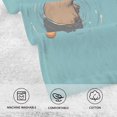thumbnail image 5 of Yayeee 100% Cotton Hand Towels for Bathroom 16" x 28" Soft Absorbent Kitchen Towel, Cartoon Capybaras, 5 of 7
