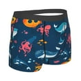 thumbnail image 2 of KLL Ocean Floor Animals Men's Cotton Boxer Briefs Underwear-Small, 2 of 8