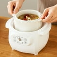 thumbnail image 3 of Electric Stew Pot, 1L Full Automatic Slow Cooker, Ceramic Inner Pot, 200W Ceramic Soup Porridge Cooker, Hot Pot Electric For Single, Ceramic Soup Porridge Cooker, 3 of 8