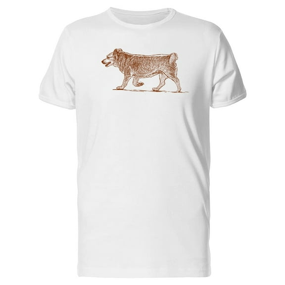 Sketch Of A Small Dog Tee Men's -Image by Shutterstock