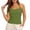 Green, variant on Summer Tops for Women Solid Summer Style Beaded Collarless Tie Back Tank Top with Back Revealing Pure Color Sporty Top Women's Summer Tank Tops Green M