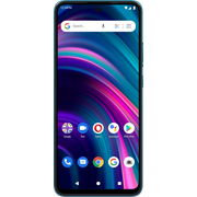 Angle View: BLU G91s G0550WW 128GB GSM Unlocked Android Smartphone - Cyan