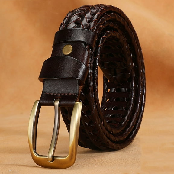 Mens Belts,Leather Woven Braided Belts for Gift Men Casual Jeans Golf