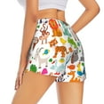 thumbnail image 3 of Disketp Animals Print Women's Shorts Workout Shorts for Athletic Gym Running Shorts with Phone Pockets, 3 of 8
